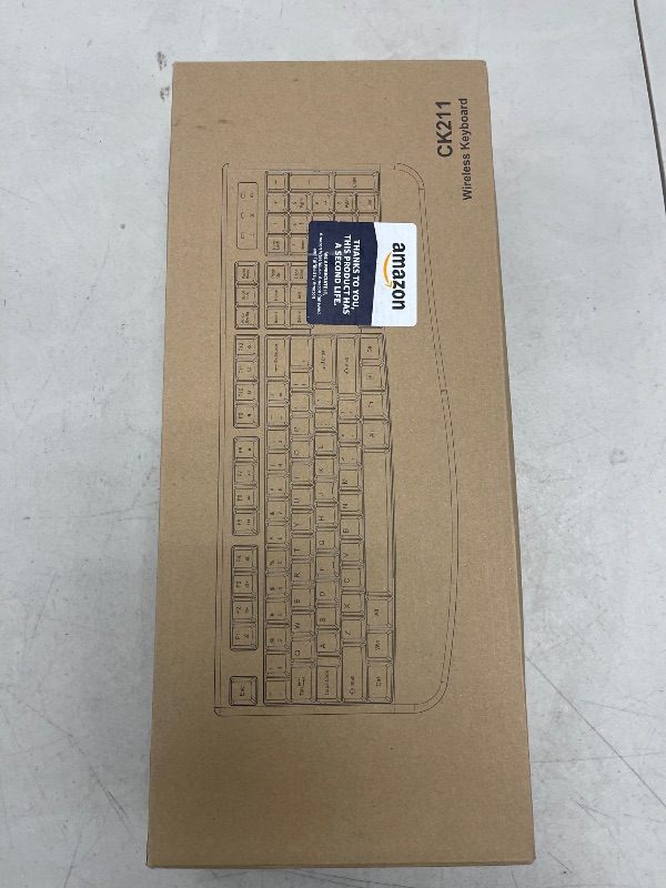 Photo 1 of EDJO Wireless Keyboard, 2.4G Ergonomic Full Size Wireless Computer Keyboard with Wrist Rest for Windows, Mac OS Desktop/Laptop/PC?Black?