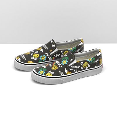 Photo 1 of Vans Mens Vans Slip on Better Day - Mens Shoes Black/Multi Size 11.5
