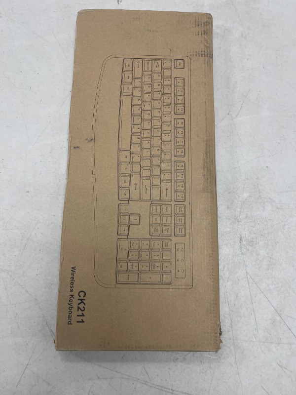 Photo 1 of EDJO Wireless Keyboard, 2.4G Ergonomic Full Size Wireless Computer Keyboard with Wrist Rest for Windows, Mac OS Desktop/Laptop/PC?Black?