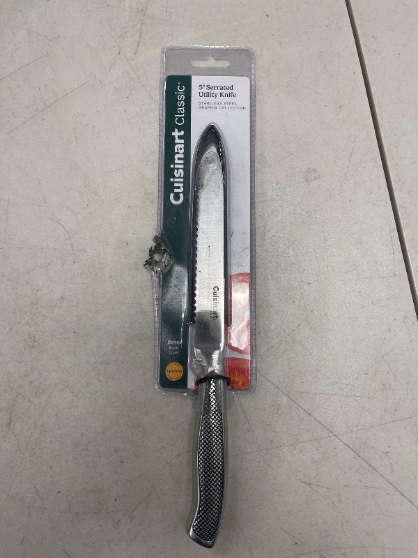 Photo 1 of Cuisinart C77SS-5SUT Graphix Collection Serrated Utility Knife, 5", Stainless Steel