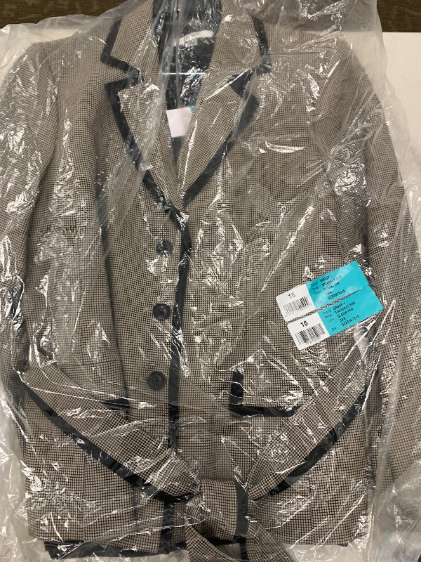 Photo 1 of Le Suit Women's Jacket/Skirt Suit, Black/TAN, 16