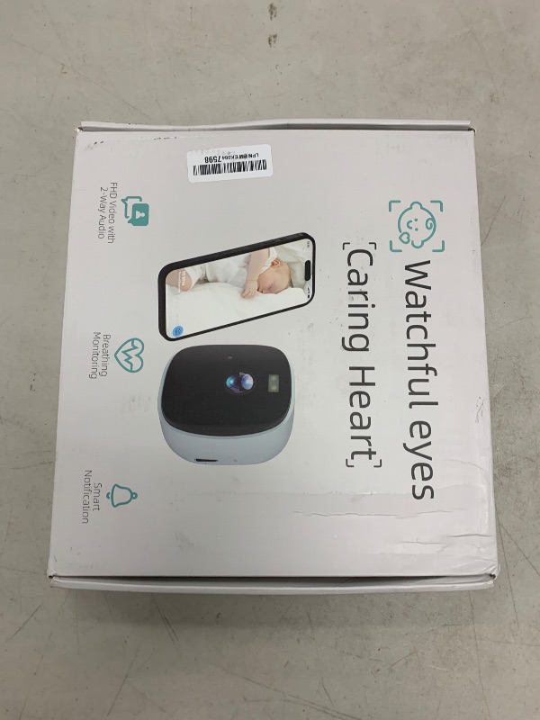 Photo 1 of Rraycom Smart Baby Monitor with Floor Stand, 2K Crib Camera with AI Breathing Monitor, No Wearables WiFi Baby Camera, Night Vision, Baby Sleep Tracker, Cry & Motion Alerts, Diaper & Feeding Record