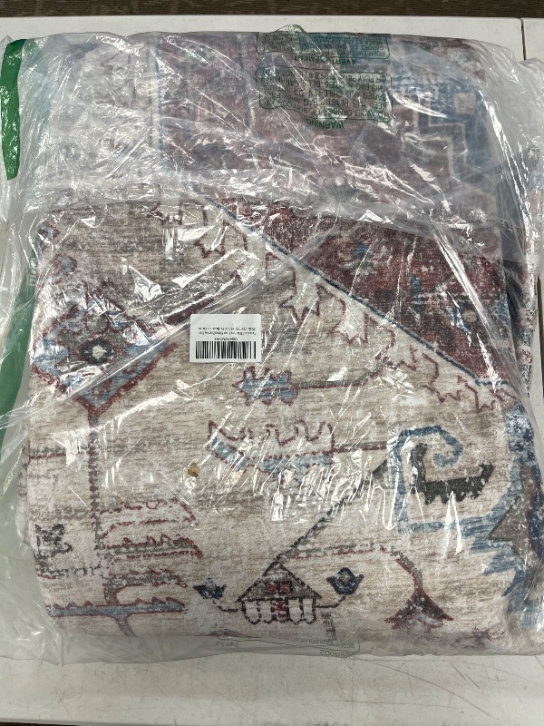 Photo 1 of Yancorp 5'x7' Boho Area Rug for Bedroom Non Slip Washable Rug Vintage Carpet Living Room Floor Mats Big Area Rug for Dining Table Retro