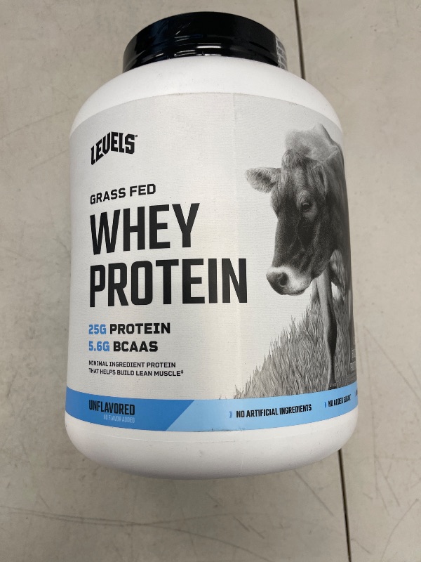 Photo 1 of Levels  Fed Whey Protein Powder, No Artificials, 25G of Protein, Unflavored, 5LB