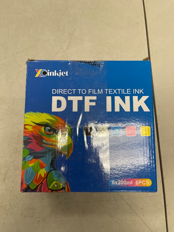Photo 1 of Xcinkjet DTF Ink Refill Compatible Replacement for Epson ET-8550 ET-8500 XP-15000 L1800 L805 R1390 R2400 D570 Printers, Includes DTF Ink (200ML x 6) and Printhead Cleaning Solution (200ML x 1)