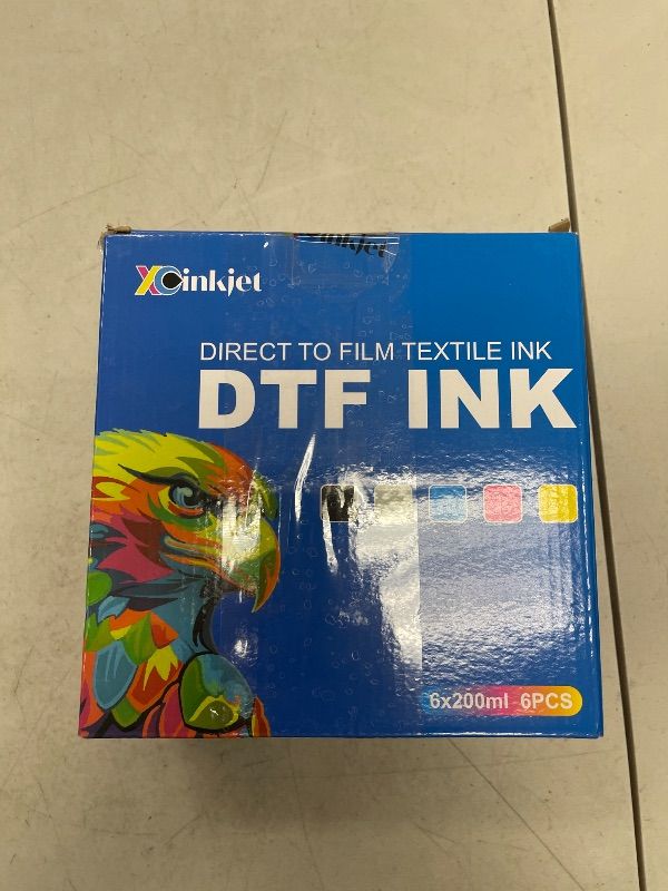 Photo 1 of Xcinkjet DTF Ink Refill Compatible Replacement for Epson ET-8550 ET-8500 XP-15000 L1800 L805 R1390 R2400 D570 Printers, Includes DTF Ink (200ML x 6) and Printhead Cleaning Solution (200ML x 1)