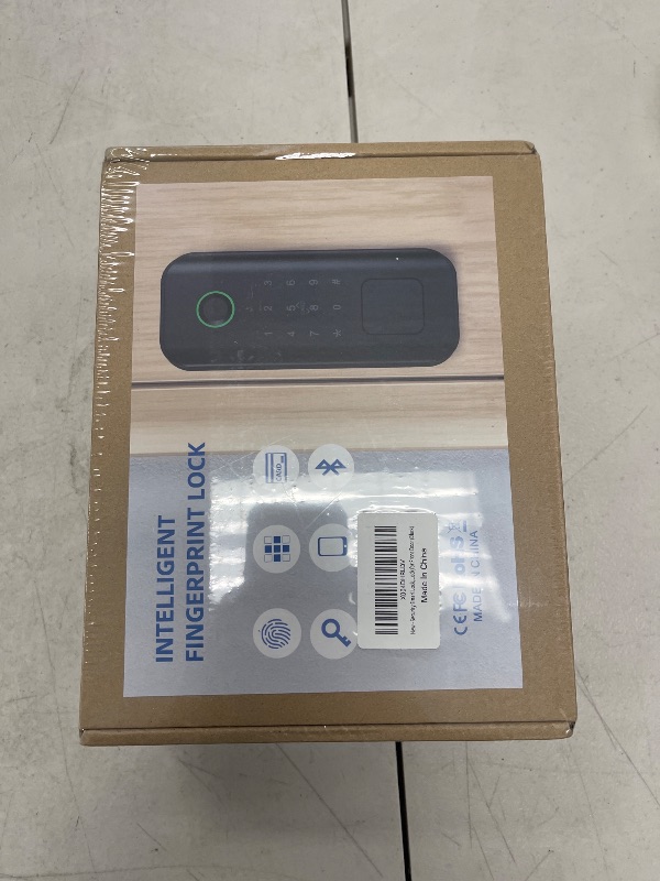 Photo 1 of Smart Keyless Entry Door Lock with Fingerprint & Touchscreen Keypad, Auto Lock, Bluetooth Control (Black)