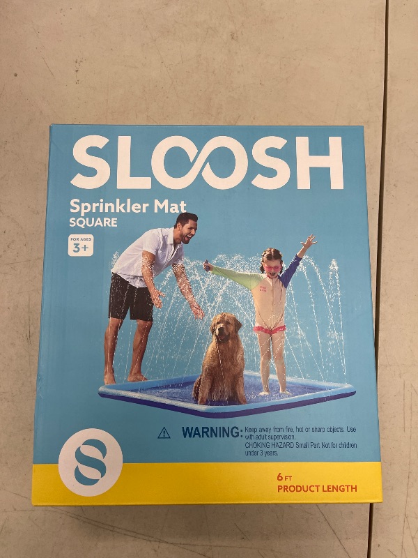 Photo 1 of SLOOSH 72" Non-Slip Splash Pad Sprinkler - Summer Water Toys Sprinkler Mat for Kids Toddlers Dogs, Outdoor Backyard Pool Party Decor Outside Water Games Fountain Wading Baby Pool Boys Girls Gifts