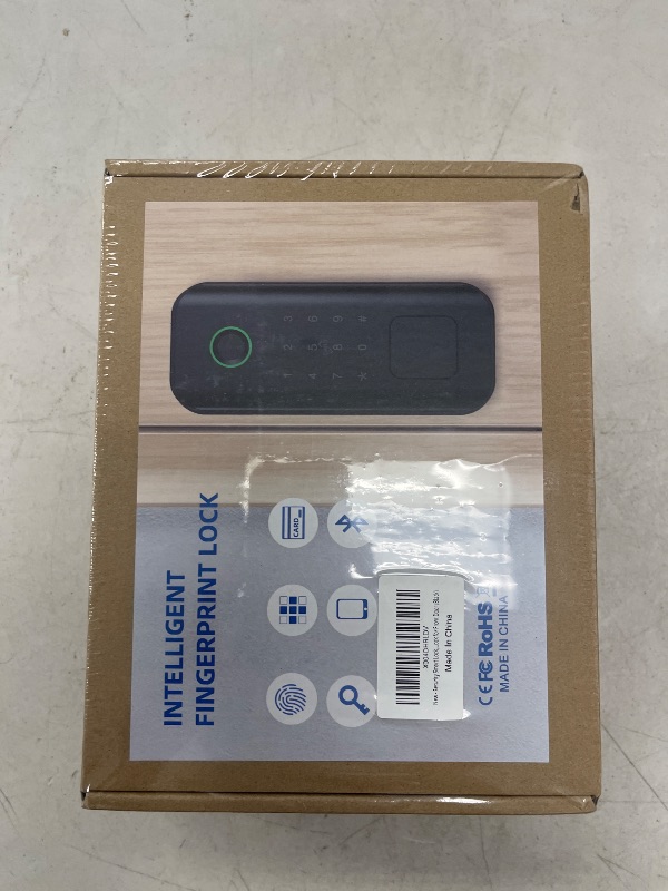 Photo 1 of Smart Keyless Entry Door Lock with Fingerprint & Touchscreen Keypad, Auto Lock, Bluetooth Control (Black)
