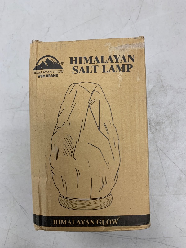 Photo 1 of Himalayan Glow White Salt Crystal Lamp, Natural Salt Night Light, Hand Crafted Salt Lamps with Neem Wooden Base, Salts Lamp Bulb,(ETL Certified) Dimmer Switch | 5-7 LBS