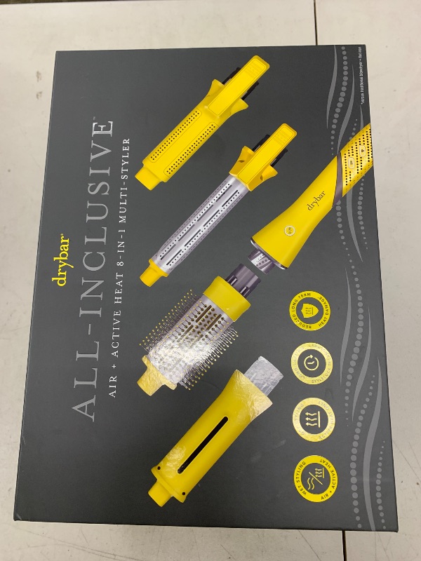 Photo 1 of Drybar All-Inclusive Air + Active Heat 8-in-1 Multi-Styler, for Fast Drying, Long-Lasting Curls, Blowouts, Sleek Styles - Wet or Dry Styling Made Easy, 120V