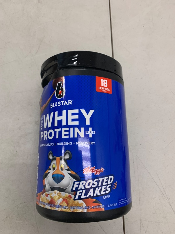 Photo 1 of Six Star Whey Protein Powder Plus - Muscle Building & Recovery Formula with Whey Isolate Powder, BCAAs, 30g Protein, Immune Support - Post-Workout Supplement - Kellogg’s Frosted Flakes Flavor, 1.8 lbs