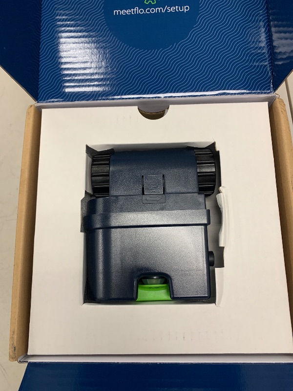Photo 1 of Moen Flo Smart Water Monitor and Automatic Shutoff Sensor, Wi-Fi Water Leak Detector for 3/4-Inch Diameter Pipe, 900-001