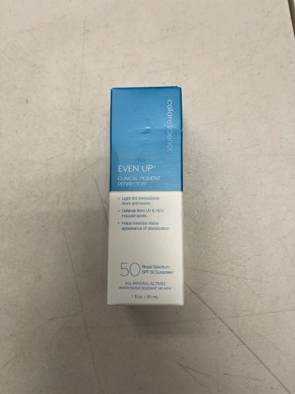 Photo 1 of Colorescience Even Up Clinical Pigment Perfector, Water Resistant, Mineral Facial Sunscreen & Primer, Broad Spectrum 50 SPF UV Skin Protection, 1 Fl Oz