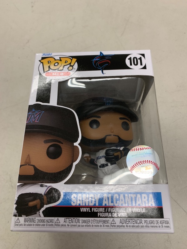 Photo 1 of Funko Pop Marlins - Sandy Alcantara - MLB - Baseball Collectable Vinyl Figure - Gift Idea - Official Merchandise - Toys for Kids & Adults - Sports Fans