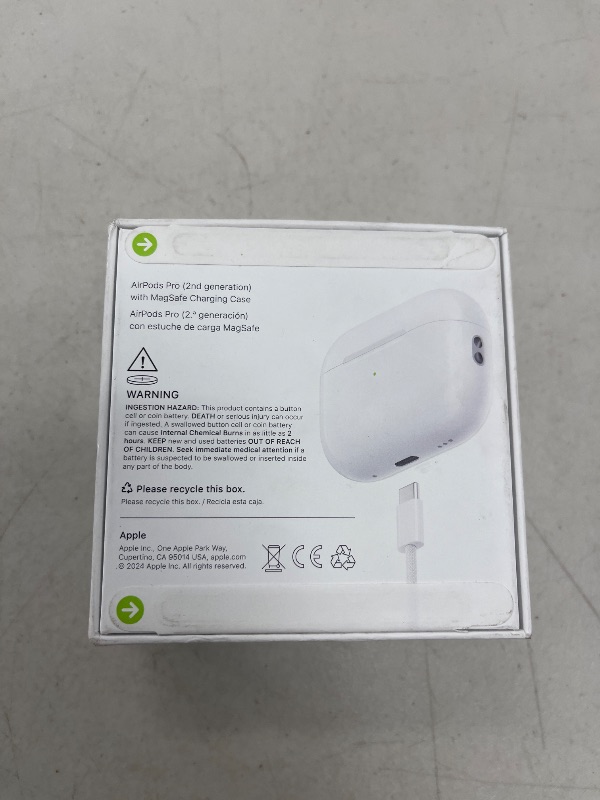Photo 1 of Apple AirPods Pro 2 Wireless Earbuds, Active Noise Cancellation, Hearing Aid Feature, Bluetooth Headphones, Transparency, Personalized Spatial Audio, High-Fidelity Sound, H2 Chip, USB-C Charging