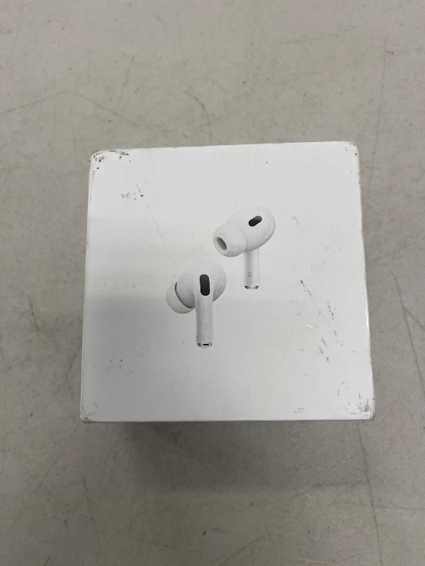 Photo 1 of Apple AirPods Pro 2 Wireless Earbuds, Active Noise Cancellation, Hearing Aid Feature, Bluetooth Headphones, Transparency, Personalized Spatial Audio, High-Fidelity Sound, H2 Chip, USB-C Charging