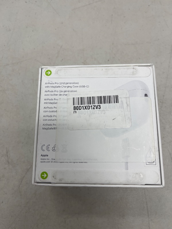 Photo 1 of Apple AirPods Pro 2 Wireless Earbuds, Active Noise Cancellation, Hearing Aid Feature, Bluetooth Headphones, Transparency, Personalized Spatial Audio, High-Fidelity Sound, H2 Chip, USB-C Charging