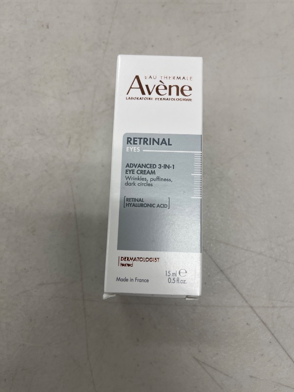 Photo 1 of Avène Retrinal EYES Advanced 3-In-1 Eye Cream, Retinal eye cream, Powered by Retinaldehyde & Hyaluronic Acid, Helps smooth wrinkles, minimizes under-eye puffiness & dark circles, eye cream anti-aging