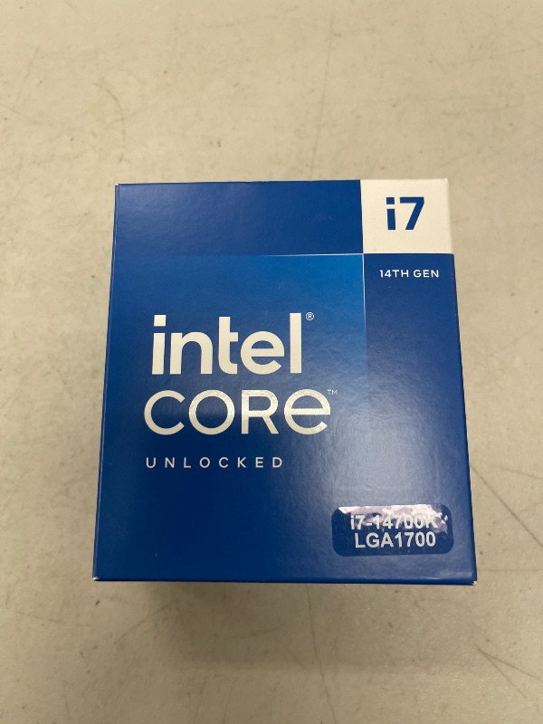 Photo 1 of Intel® Core™ i7-14700K New Gaming Desktop Processor 20 cores (8 P-cores + 12 E-cores) with Integrated Graphics - Unlocked