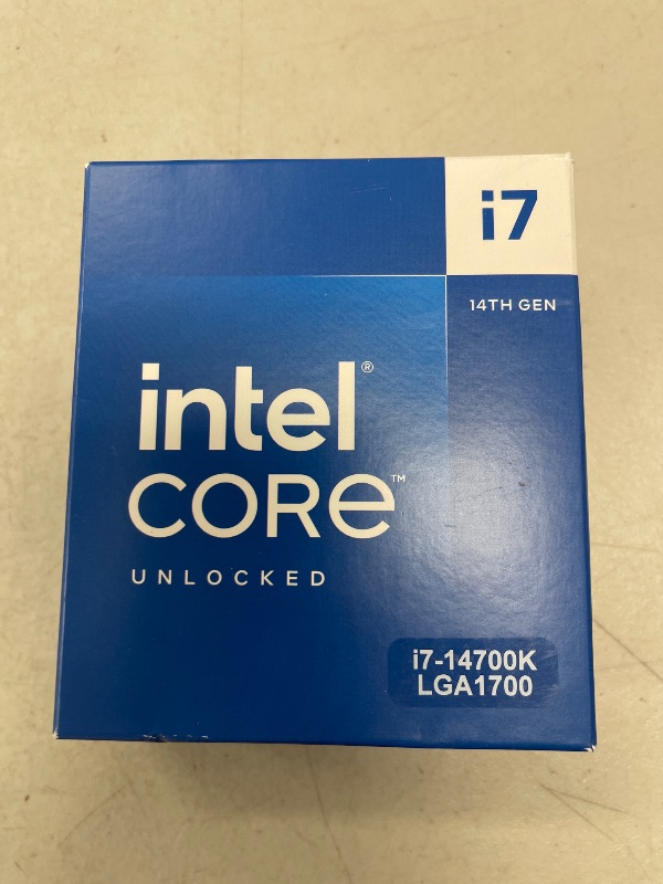 Photo 1 of Intel® Core™ i7-14700K New Gaming Desktop Processor 20 cores (8 P-cores + 12 E-cores) with Integrated Graphics - Unlocked