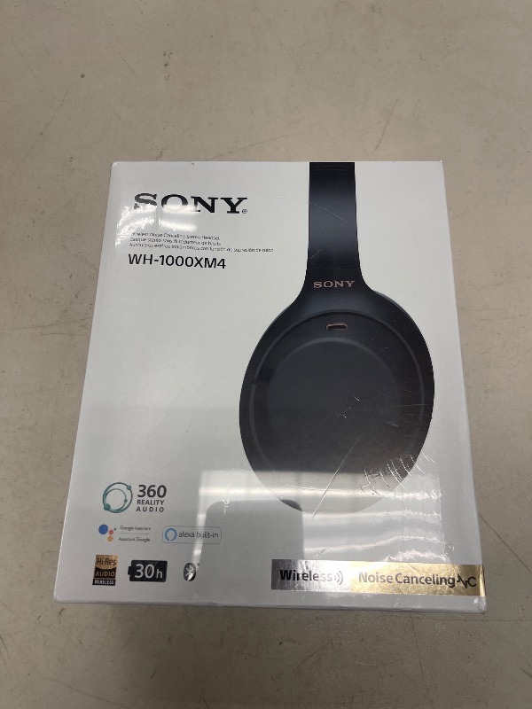 Photo 1 of Sony WH-1000XM4 Wireless Premium Noise Canceling Overhead Headphones with Mic for Phone-Call and Alexa Voice Control, Black WH1000XM4