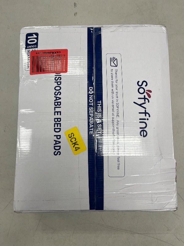 Photo 1 of SOFYFINE Biggest Chucks Disposable 57"x36" Tear Resistant 215 Gram Heavy Duty Adults Incontinence Bed Pads, 5XL Extra Large Thicken Puppy Pee Pad, 10X Absorbency 360 Lb Transfer[10 Pads]