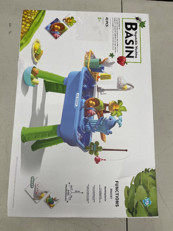 Photo 1 of SHXYKZ Water Table for Toddlers1-3, Water Table for Kids Ages 4-8 with Pump, Play Sink with Running Water, Kitchen Sink for Toddlers, Fishing Game and Outside Sensory Toys, Pink