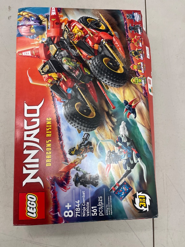 Photo 1 of LEGO NINJAGO Ninja Combat Vehicle - 3 in 1 Building Toy - Dragons Rising Play Set for Boys & Girls, Ages 8+ - Model Building Kit for Kids W/6 Ninja Toy Minifigures - Gift Idea for Birthdays - 71844