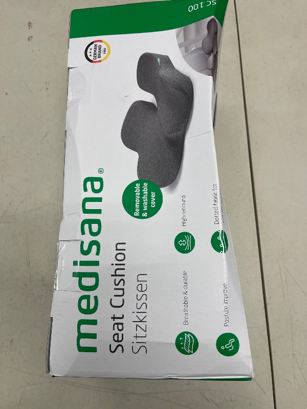 Photo 1 of Medisana Seat Cushion - SC 100 Seat Cushions for Office Chairs, Car Seat, Wheelchair - Sciatica & Tailbone & Coccyx Pain Relief Pillow for Driver Sedentary People?Size:17 * 14.6 * 3.54 in?