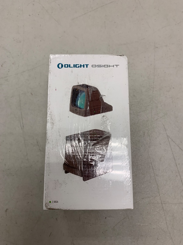 Photo 1 of OLIGHT Osight 3 MOA Rechargeable Dot Open Reflex Sight with Charging Cover, Tactical Parallax-Free Sights, Picatinny Mount Compatible - Green/Red Dot Options
