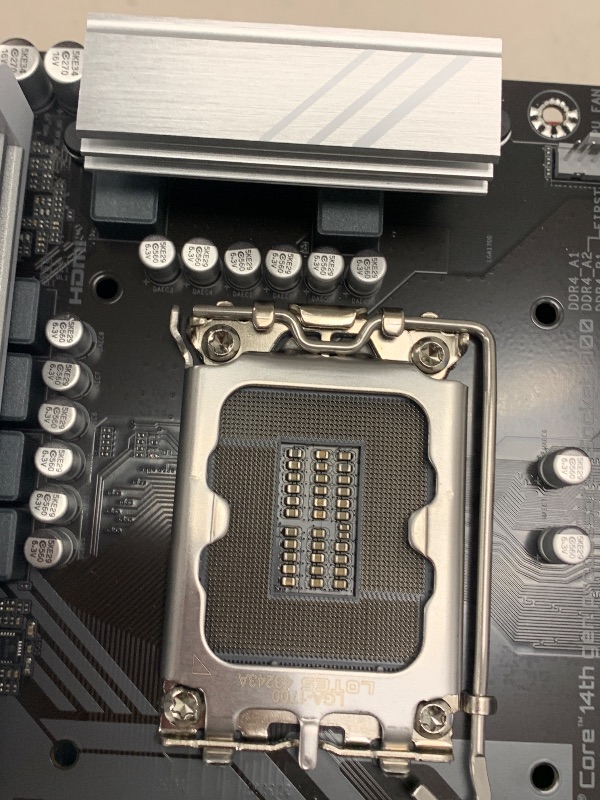 Photo 1 of GIGABYTE B760M Gaming Plus WiFi DDR4 LGA 1700 Intel B760 M-ATX Motherboard with DDR4, 2* M.2, PCIe 4.0, Front USB 3.2 Gen 1 Type-C, WiFi 6 GbE LAN, Q-Flash Plus, PCIe EZ-Latch
