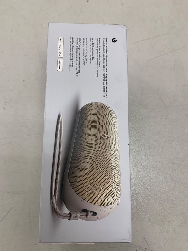 Photo 1 of Beats Pill - Portable Bluetooth Speaker- Up to 24H Battery Life, Water Resistant, Bluetooth, Apple & Android Compatible, Seriously Loud Sound for Home, Outdoor and Travel- Champagne Gold