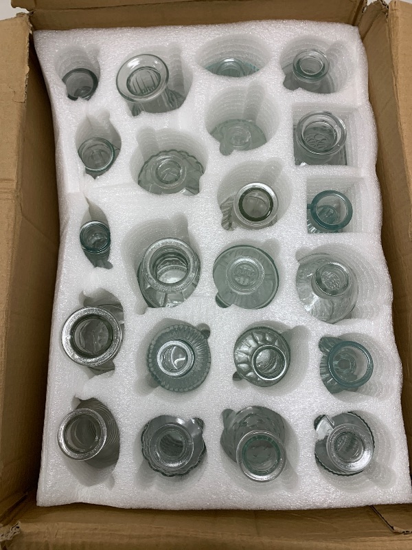 Photo 1 of 22 Pack Bud Vase in Bulk - BEAHOT Clear Flower Vases for Wedding Decorations, Glass Vase for Centerpiece Table Decorations, Small Boho Vase for Home, Wedding Decor, Mother's Day, Party, Office