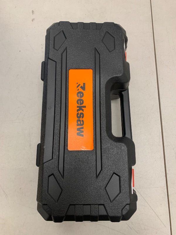 Photo 1 of ZEEKSAW Mini Chainsaw 6 Inch Cordless, Super Handheld Chainsaw with 2x Big Batteries, Electric Mini Chain saw Battery Powered, Small Hand saws for Tree Wood - Garden Yard Time Saving Tool