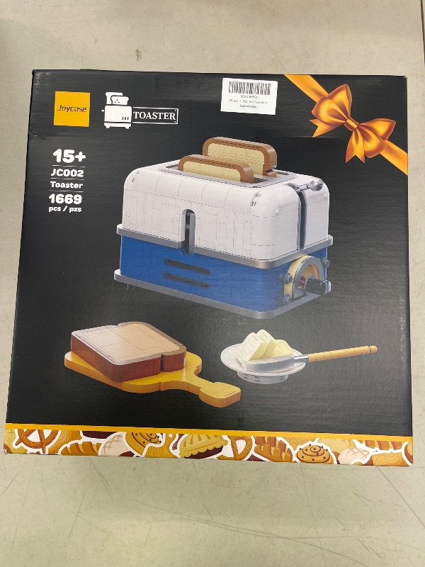 Photo 1 of Retro Toaster Building Set for Adult, Vintage Toaster Building Kit, Nostalgic Gift for Fans of Retro Toaster and Retro Décor, Toaster Building Bricks Model Compatible with Lego