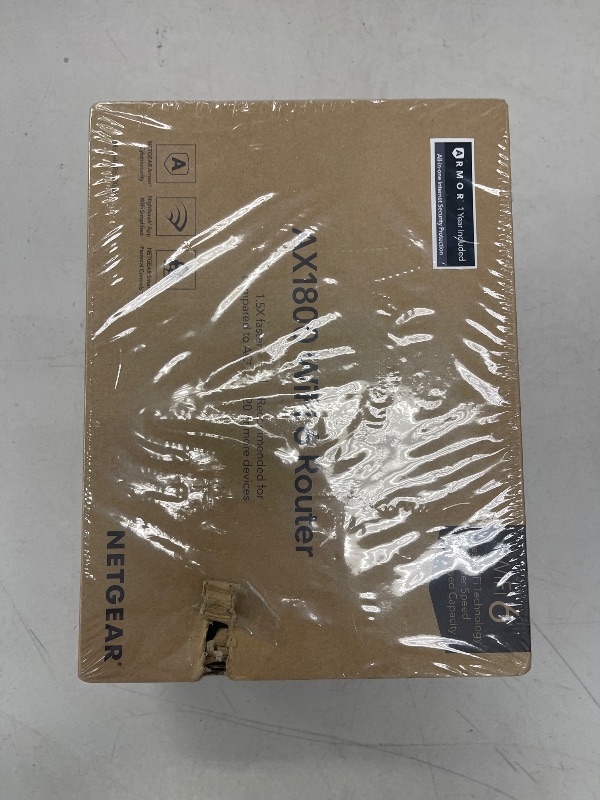 Photo 1 of NETGEAR 4-Stream WiFi 6 Router (R6700AXS) – with 1-Year Armor Internet Security - AX1800 Wireless Speed (Up to 1.8 Gbps) | Coverage up to 1,500 sq. ft., 20+ Devices