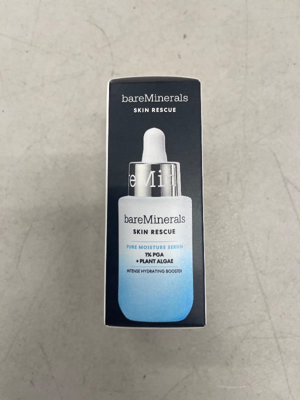 Photo 1 of bareMinerals Skin Rescue Pure Moisture Face Serum, Formulated with 1% PGA + Plant Algae, Hydrates + Boosts Radiance, Sensitive Skin Safe
