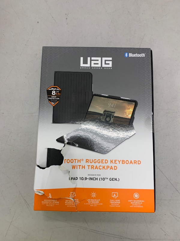 Photo 1 of URBAN ARMOR GEAR UAG Designed for iPad 11" A16 11th Gen 2025, 10.9" 10th Gen 2022 Case with Keyboard A3354 A3355 US English Folio Cover Detachable Bluetooth Keyboard Multi-Touch Trackpad Backlit Keys