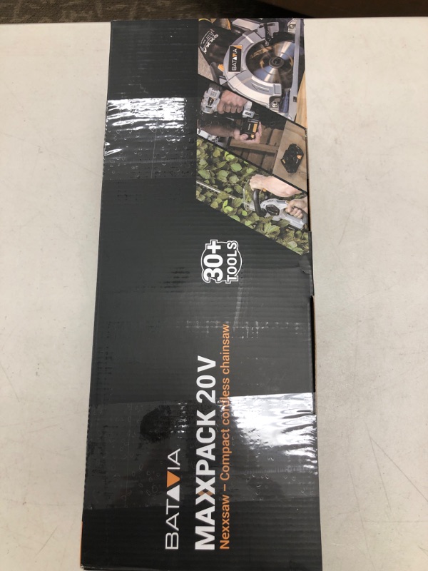 Photo 1 of Mini Chainsaw, BATAVIA Electric Chainsaw Cordless with Security Lock, Portable Handheld Chain Saw for Wood Cutting Tree Trimming DIY Projects Gardening Camping