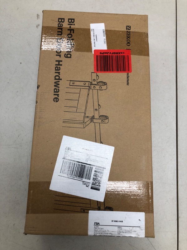 Photo 1 of ZEKOO Bifold Barn Door Hardware: 60 inch Bi Folding Door Hardware Kits for 56" Closet Doors - Easy Assembly Smoothly Quietly Bifold Doors Track Kit - I Shape Top Mount Roller - Bi fold Hardware Only