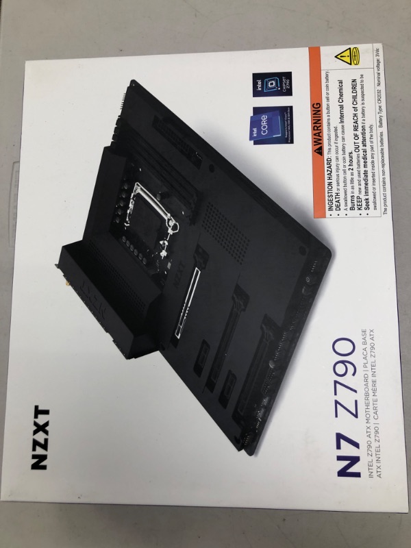 Photo 1 of NZXT N7 Z790 Motherboard - N7-Z79XT-B1 - Intel Z790 chipset (Supports 12th, 13th, 14th Gen CPUs) - ATX Gaming Motherboard - Integrated I/O Shield - WiFi 6E connectivity - Bluetooth - Black