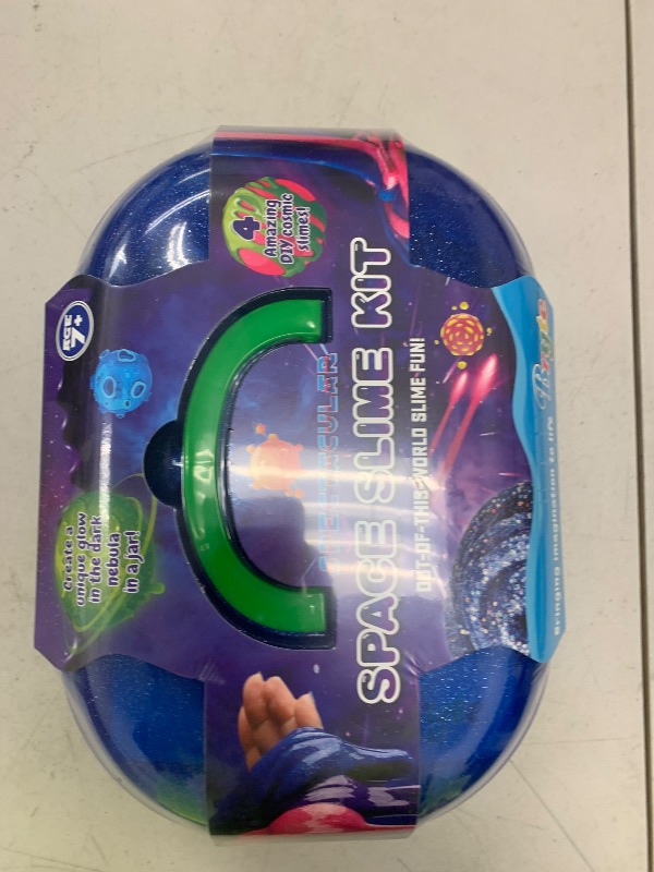Photo 1 of Bryte Spectacular Space Slime Kit - Multicolor DIY Slime for Kids Ages 8-12 - Glow in The Dark & Cosmic Glitter with Fun Add-Ins
