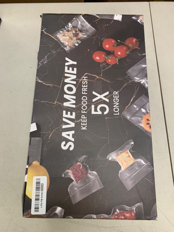 Photo 1 of Next Gen Vacuum Sealer Machine, Potane Double Pump Food Vacuum Saver With Smart Visual Status System, Full Auto/Manual Functions, Built-in Safety Cutter&Guided Seal Bar, Start Kit Bags to Seal a Meal