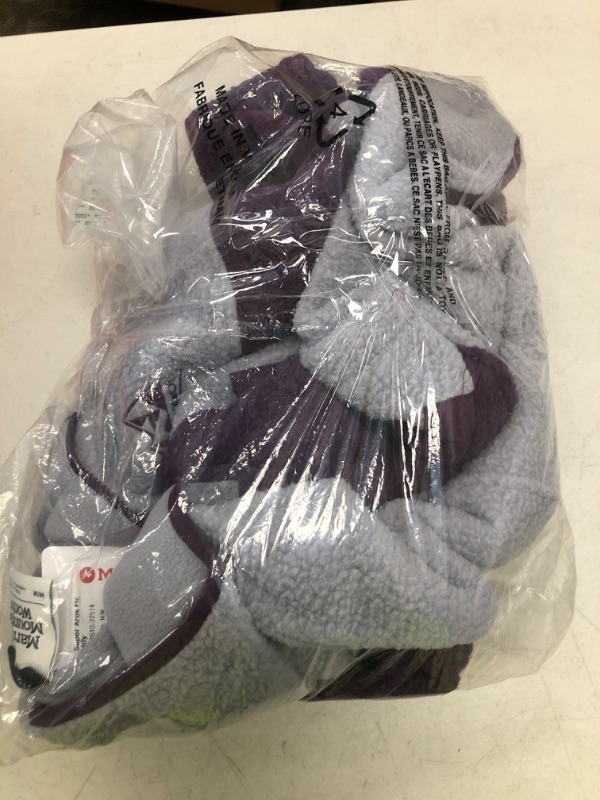 Photo 1 of MARMOT Men's Super Aros Fleece Hoody Jacket, Sleet/Purple Fig, Medium