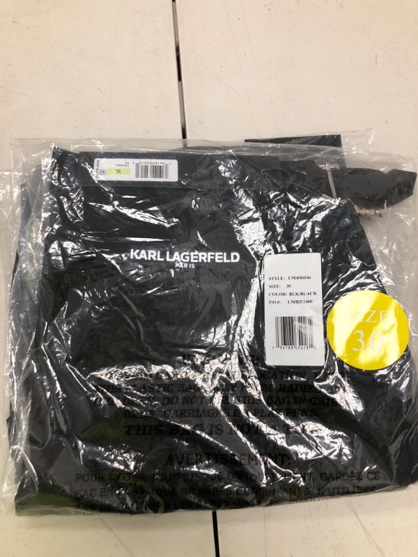 Photo 1 of Karl Lagerfeld Paris Men's Stretch Nylon Cargo Short, Black