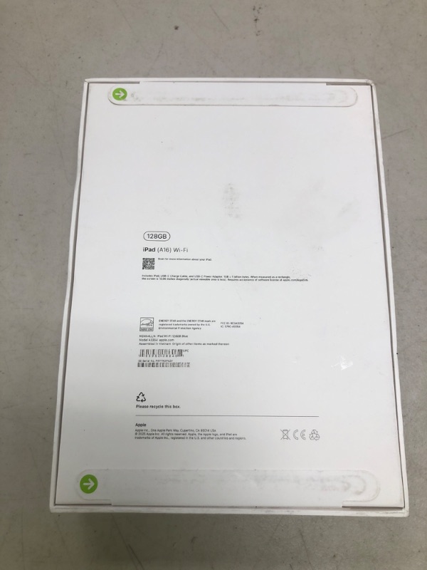 Photo 1 of Apple iPad 11-inch: A16 chip, 11-inch Model, Liquid Retina Display, 128GB, Wi-Fi 6, 12MP Front/12MP Back Camera, Touch ID, All-Day Battery Life — Blue