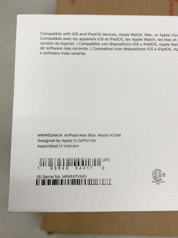 Photo 1 of Apple AirPods Max Wireless Over-Ear Headphones, Pro-Level Active Noise Cancellation, Transparency Mode, Personalized Spatial Audio, USB-C Charging, Bluetooth Headphones for iPhone - Blue