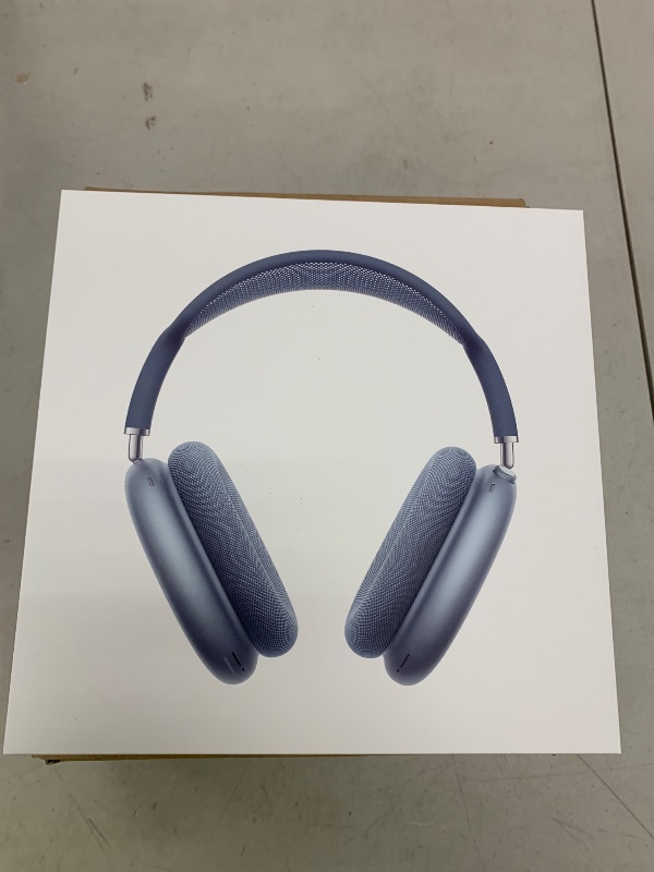 Photo 1 of Apple AirPods Max Wireless Over-Ear Headphones, Pro-Level Active Noise Cancellation, Transparency Mode, Personalized Spatial Audio, USB-C Charging, Bluetooth Headphones for iPhone - Blue