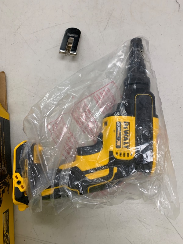 Photo 1 of DEWALT 20V MAX XR Screw Gun, Versa-Clutch, Adjustable Torque, Tool Only (DCF622B)